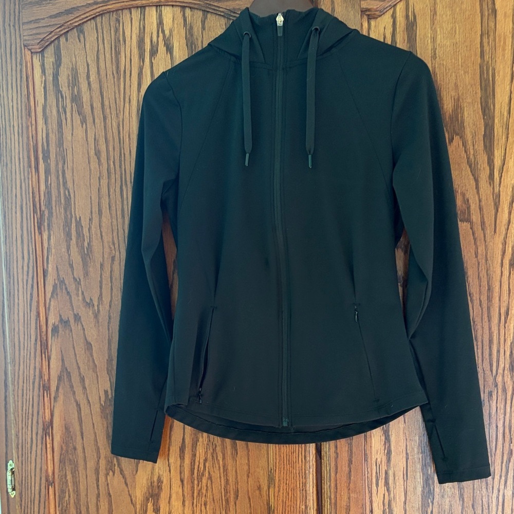 Black Zip-Up Hoodie- new without tags